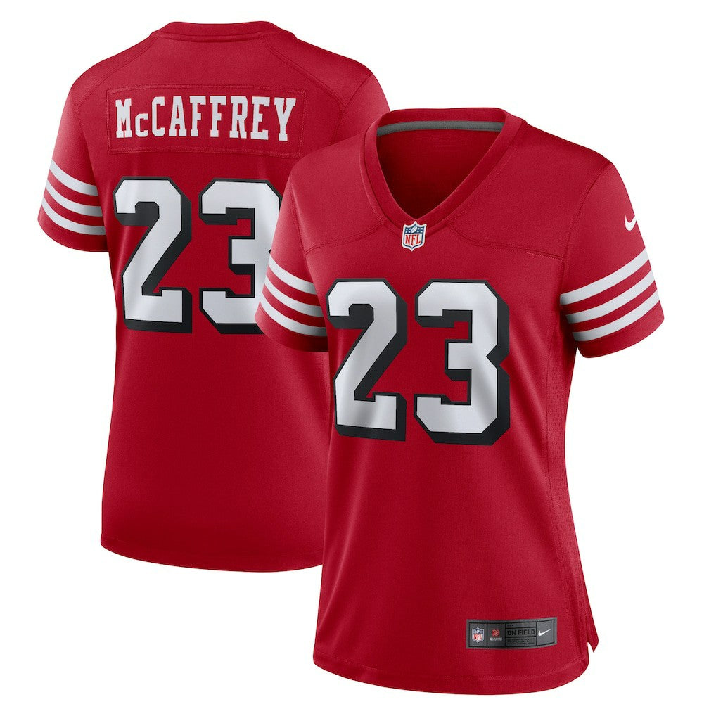 Christian McCaffrey San Francisco 49ers Women's Player Jersey Scarlet - Nike