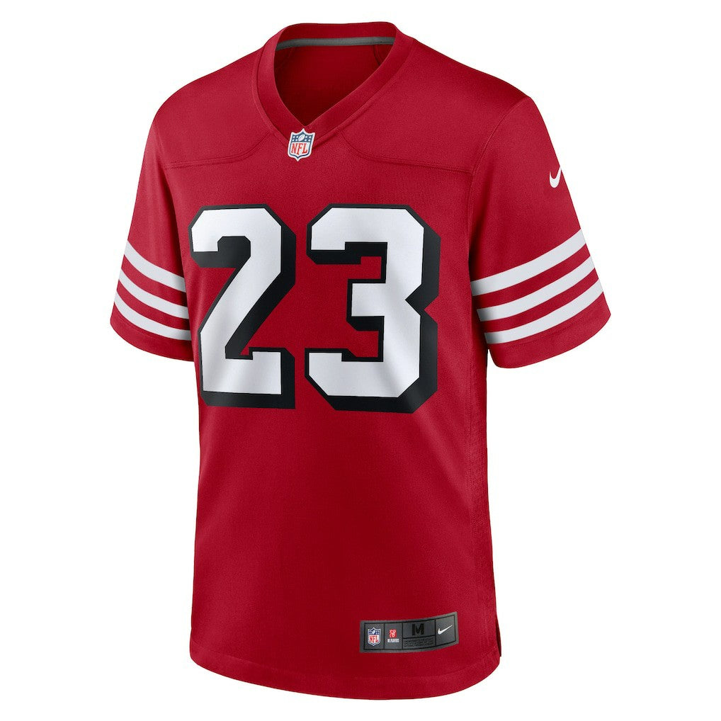 Christian McCaffrey San Francisco 49ers Alternate Game Player Jersey Scarlet - Nike