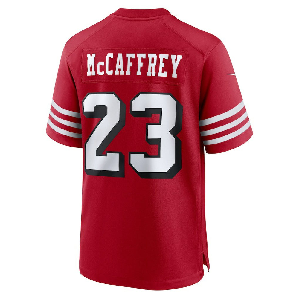 Christian McCaffrey San Francisco 49ers Alternate Game Player Jersey Scarlet - Nike