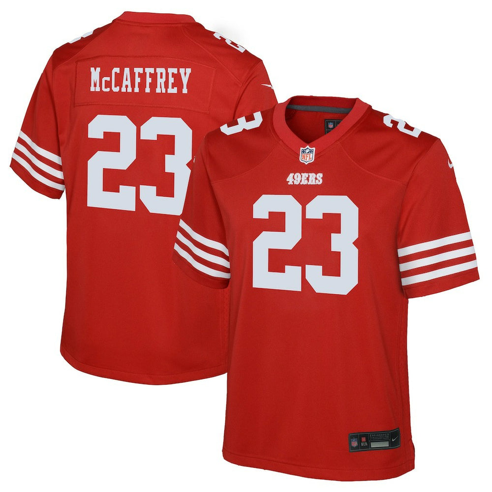 Christian McCaffrey San Francisco 49ers Youth Game Jersey Scarlet - Nike