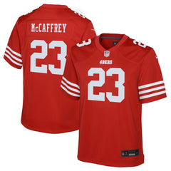 Christian McCaffrey San Francisco 49ers Youth Game Jersey Scarlet - Nike