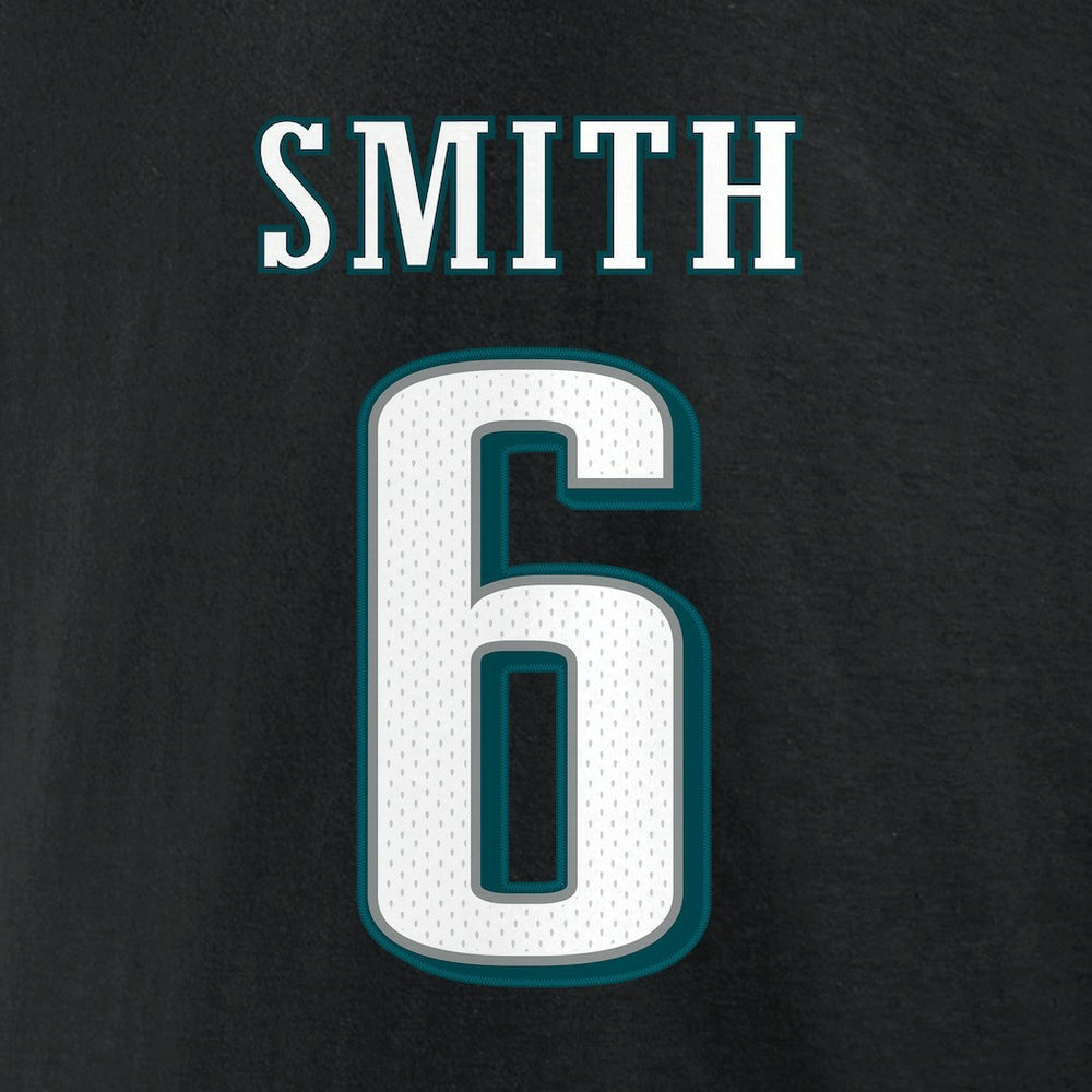 DeVonta Smith Philadelphia Eagles Icon Player Name & Number T-Shirt Black - NFL