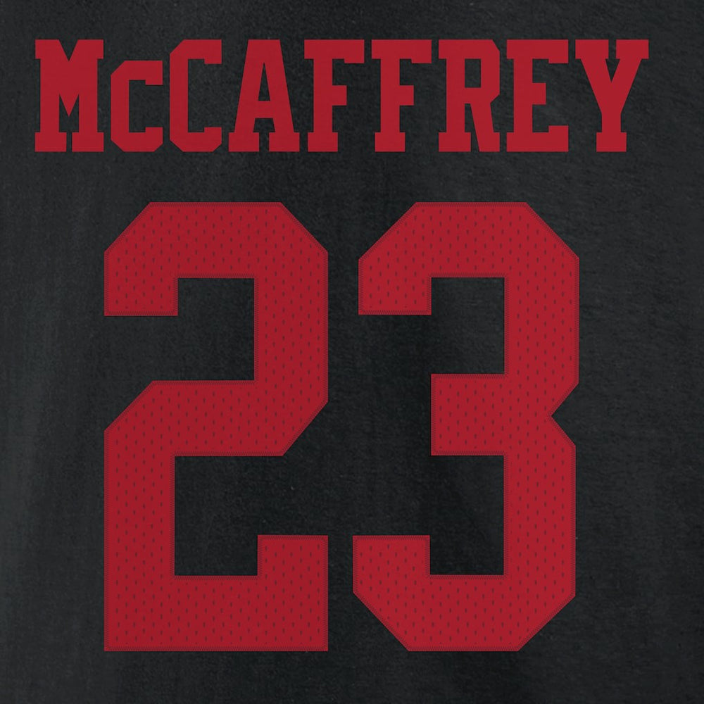 Christian McCaffrey San Francisco 49ers Icon Player Name & Number T-Shirt Black - NFL