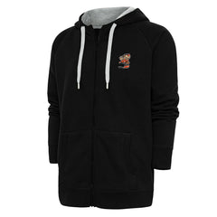 Cleveland Browns Antigua Team Logo Victory Full-Zip Hoodie Black - NFL