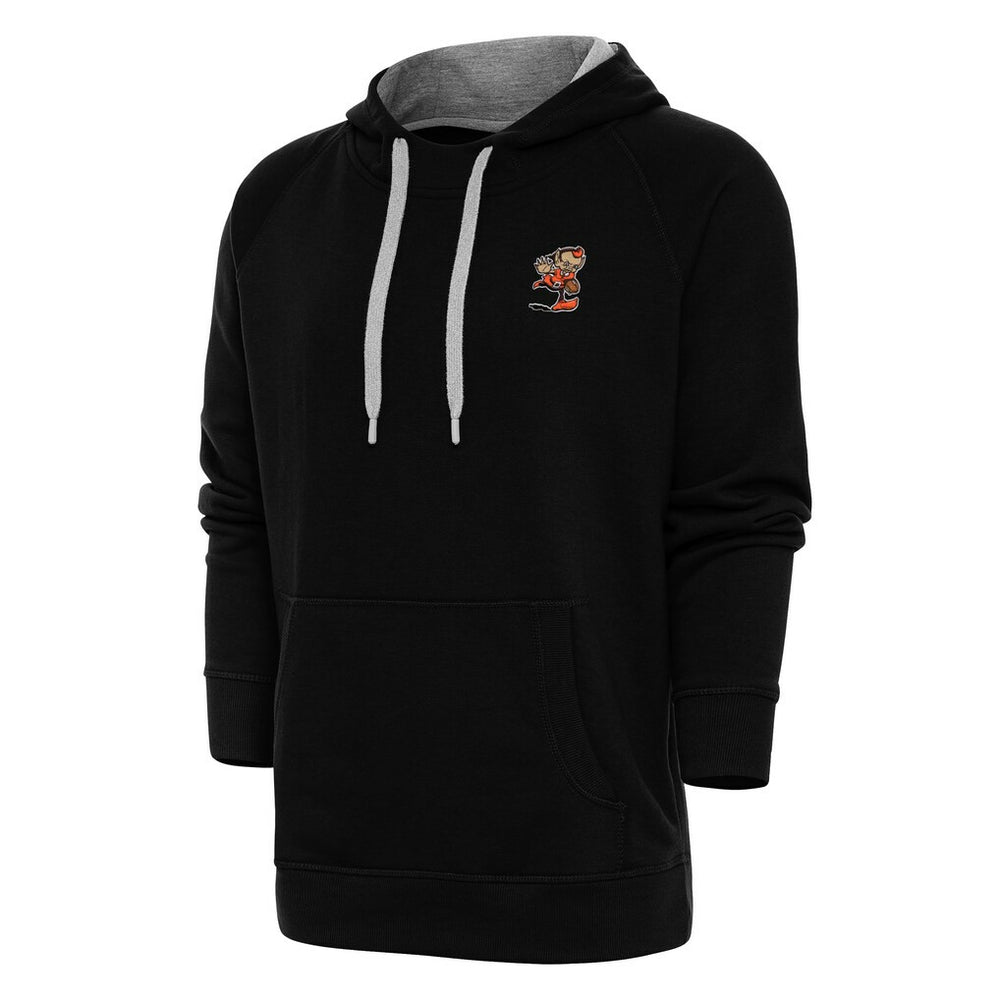 Cleveland Browns Antigua Team Logo Victory Pullover Hoodie Black - NFL
