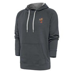 Cleveland Browns Antigua Team Logo Victory Pullover Hoodie Charcoal - NFL