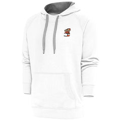Cleveland Browns Antigua Team Logo Victory Pullover Hoodie White - NFL