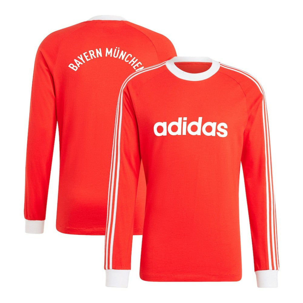 Adidas Bayern Munich Originals Energy Drop '70s Long Sleeve Jerseys - Red