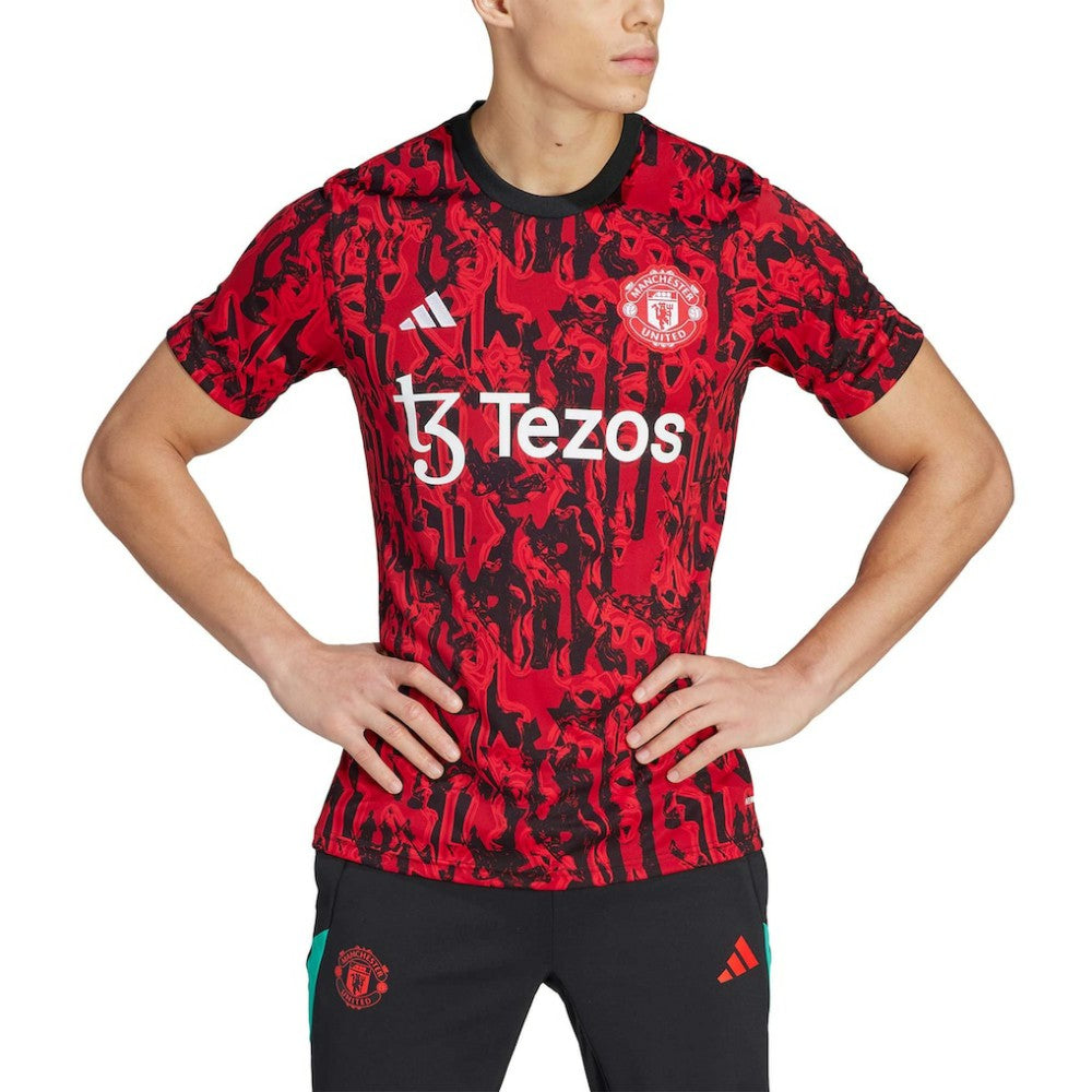 Adidas Manchester United 2023/24 Pre-Match Top - Red