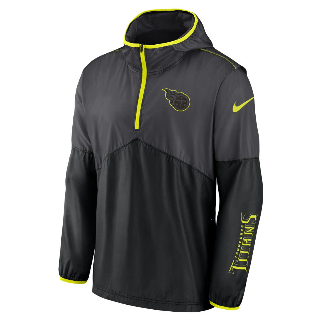 Tennessee Titans Volt Hoodie Half-Zip Jacket Anthracite - Nike