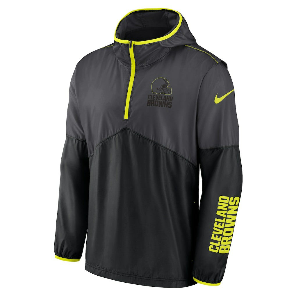 Cleveland Browns Volt Hoodie Half-Zip Jacket Anthracite - Nike