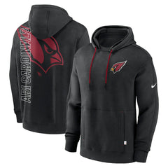 Arizona Cardinals Layered Logo Statement Pullover Hoodie Black - Nike