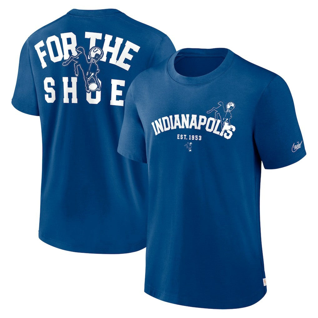 Indianapolis Colts Rewind Slogan T-Shirt Royal - Nike