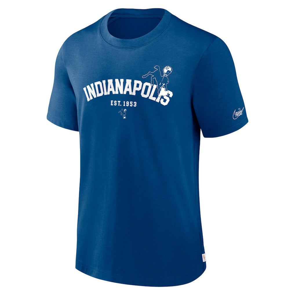 Indianapolis Colts Rewind Slogan T-Shirt Royal - Nike