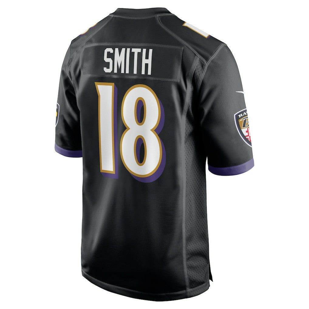Roquan Smith Baltimore Ravens Alternate Game Jersey - Black | NFL Jerseys