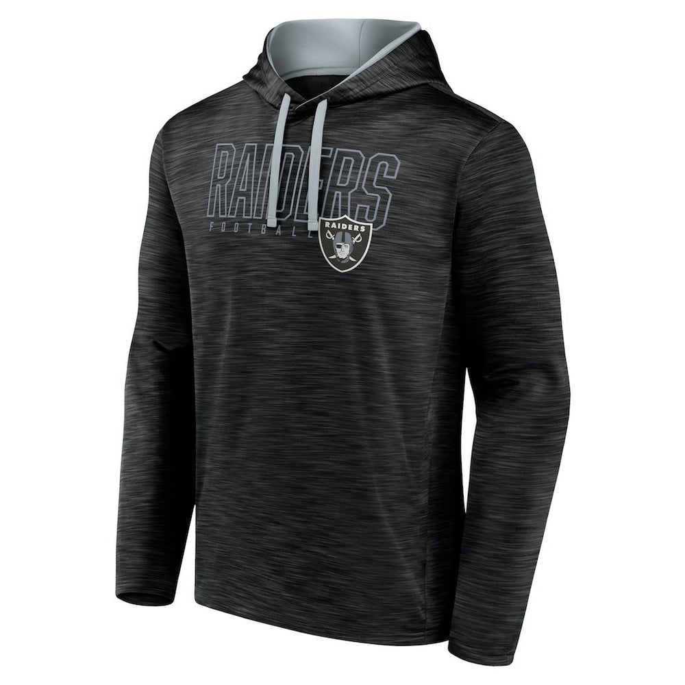 Las Vegas Raiders Hook and Ladder Pullover Hoodie Heather Black - Fanatics