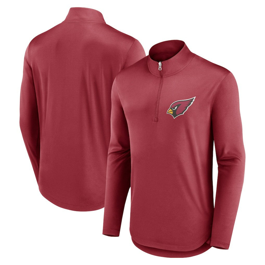 Arizona Cardinals Quarterback Quarter-Zip Top Cardinal - Fanatics