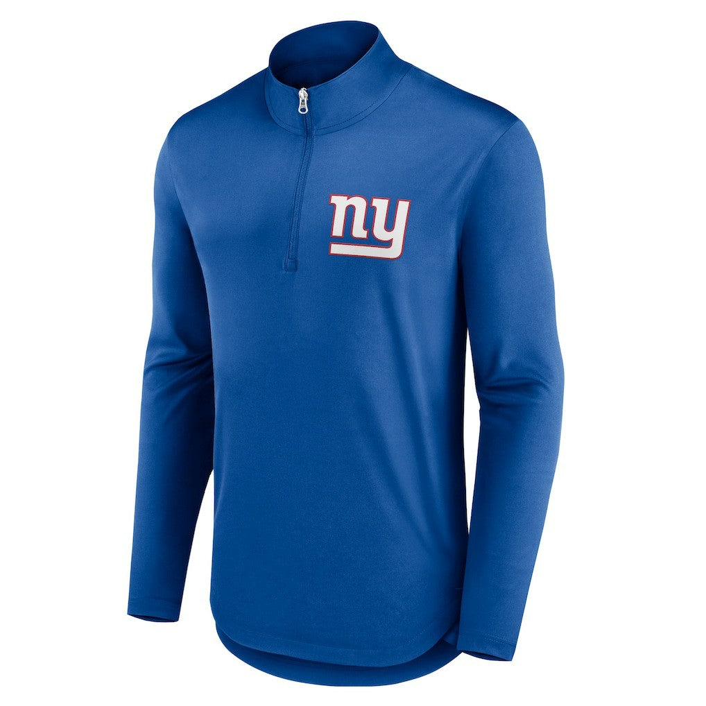 New York Giants Quarterback Quarter-Zip Top Royal - Fanatics