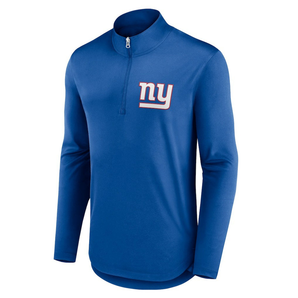 New York Giants Quarterback Quarter-Zip Top Royal - Fanatics