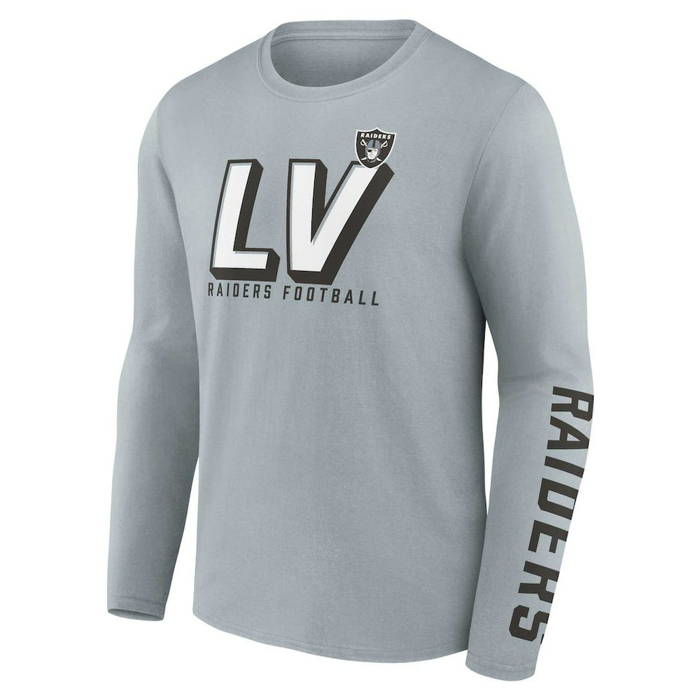 Las Vegas Raiders Two-Pack T-Shirt Combo Set Silver/Black - Fanatics