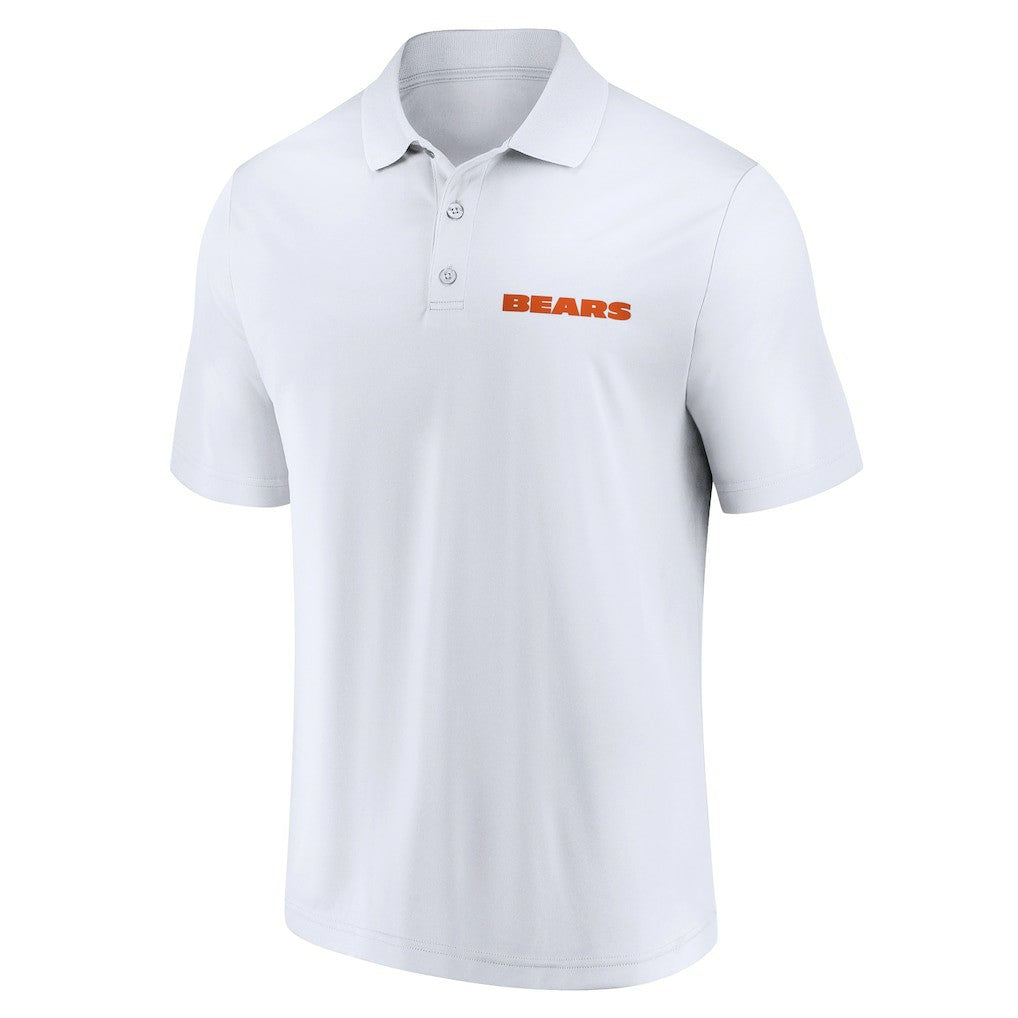 Chicago Bears Lockup Two-Pack Polo Set White/Navy - Fanatics