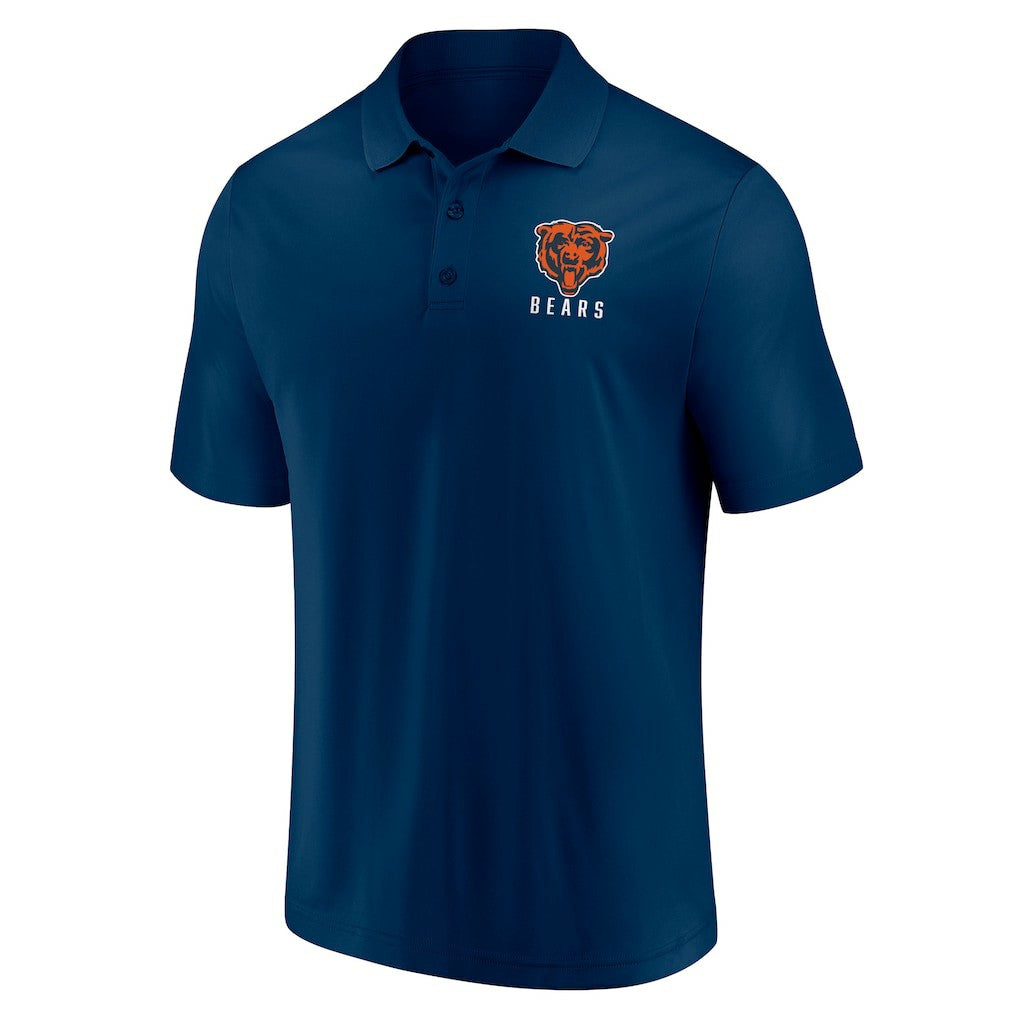 Chicago Bears Lockup Two-Pack Polo Set White/Navy - Fanatics