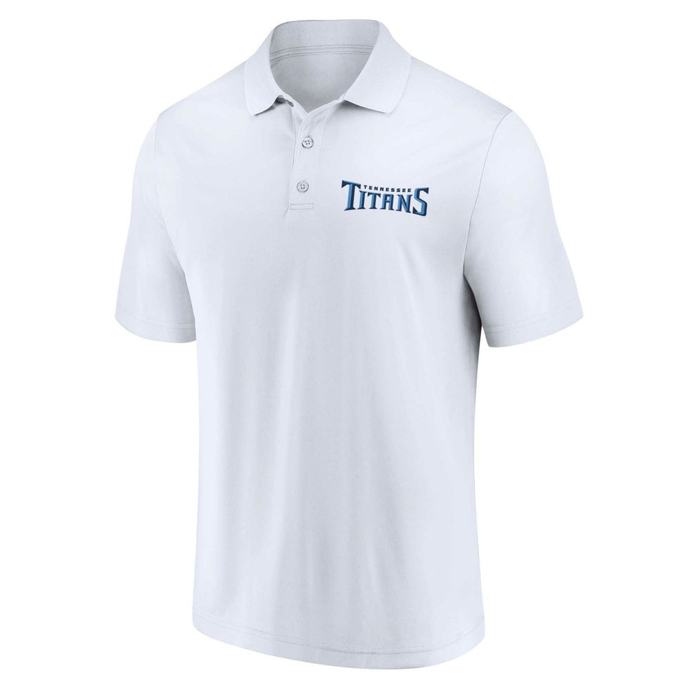 Tennessee Titans Lockup Two-Pack Polo Set White/Navy - Fanatics