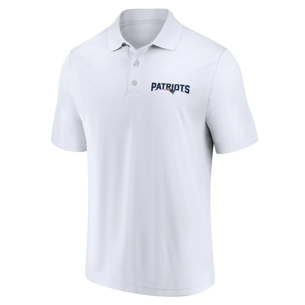 New England Patriots Lockup Two-Pack Polo Set White/Navy - Fanatics