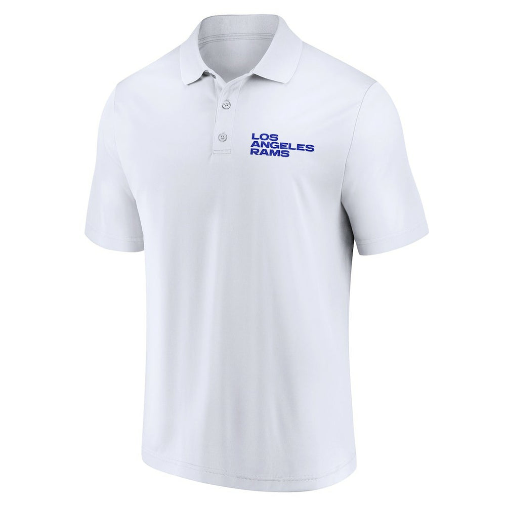 Los Angeles Rams Lockup Two-Pack Polo Set White/Royal - Fanatics