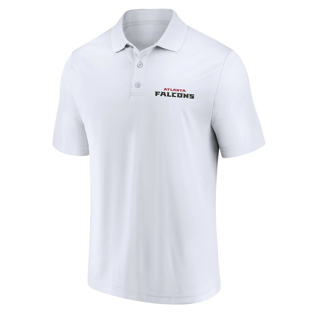 Atlanta Falcons Lockup Two-Pack Polo Set White/Black - Fanatics