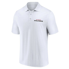 Atlanta Falcons Lockup Two-Pack Polo Set White/Black - Fanatics