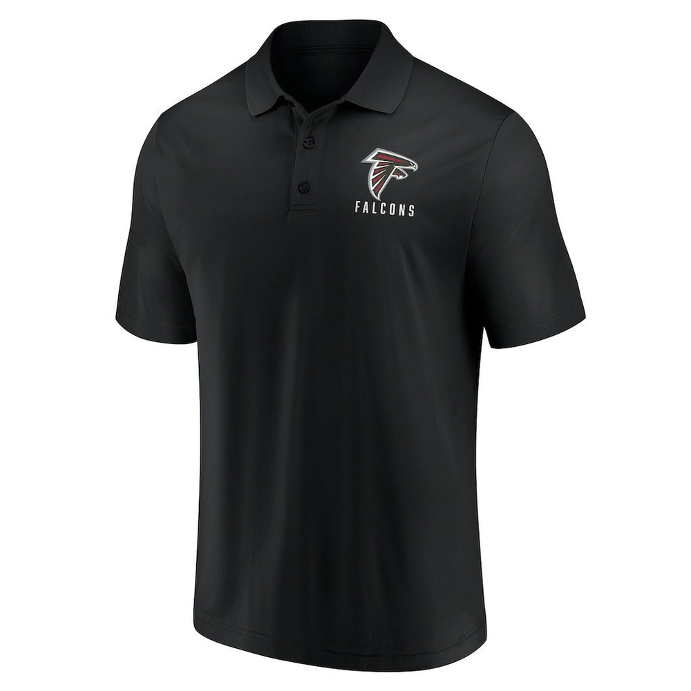 Atlanta Falcons Lockup Two-Pack Polo Set White/Black - Fanatics