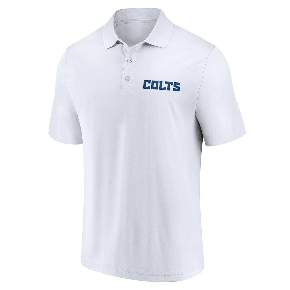 Indianapolis Colts Lockup Two-Pack Polo Set White/Royal - Fanatics