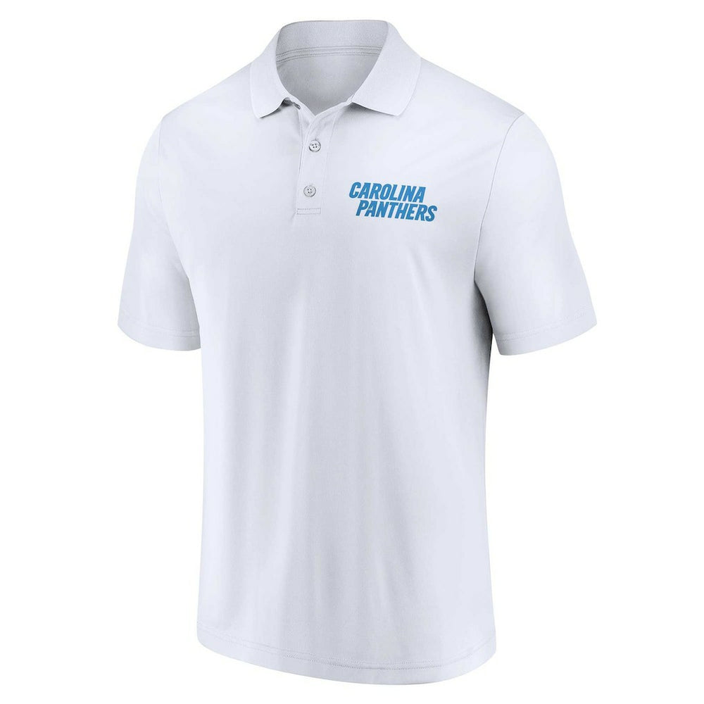 Carolina Panthers Lockup Two-Pack Polo Set White/Black - Fanatics