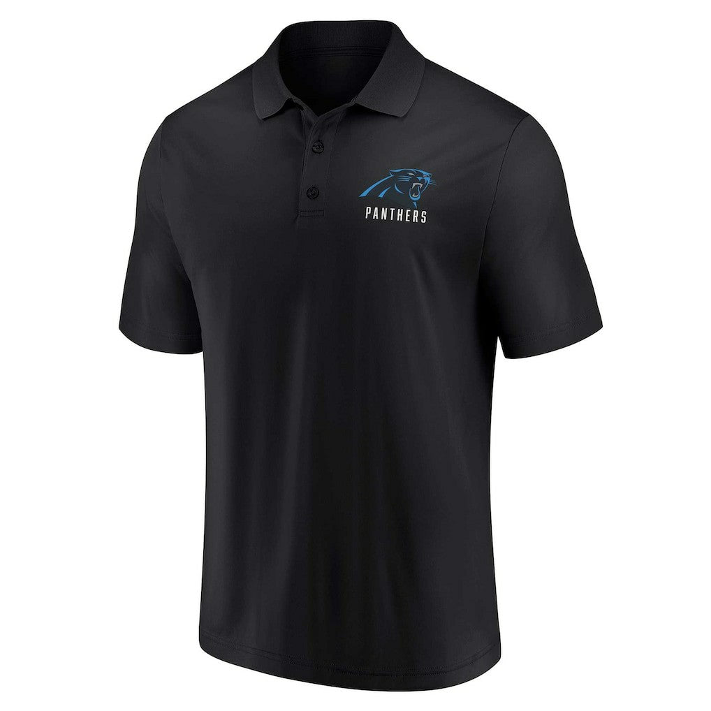 Carolina Panthers Lockup Two-Pack Polo Set White/Black - Fanatics