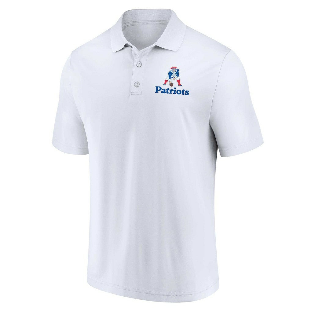 New England Patriots Throwback Two-Pack Polo Set White/Royal - Fanatics