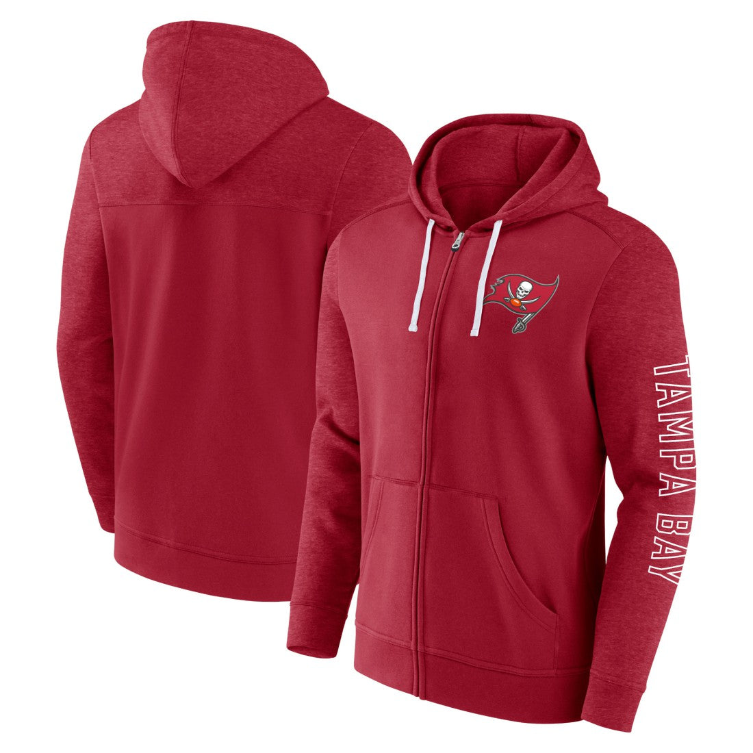 Tampa Bay Buccaneers Offensive Lineup Hoodie Full-Zip Hoodie Red - Fanatics