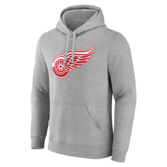 Detroit Red Wings - Primary Team Logo Pullover Hoodie Gray