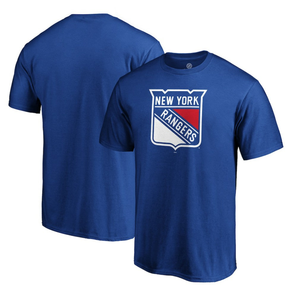 New York Rangers Primary Logo T-Shirt Blue