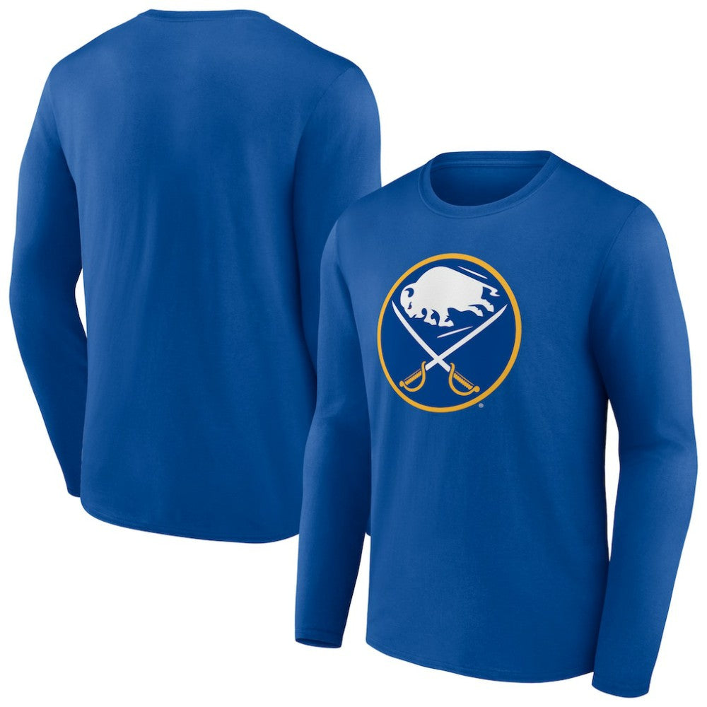 Buffalo Sabres - Primary Logo Team Long Sleeve T-Shirt Royal