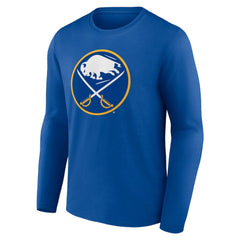 Buffalo Sabres - Primary Logo Team Long Sleeve T-Shirt Royal