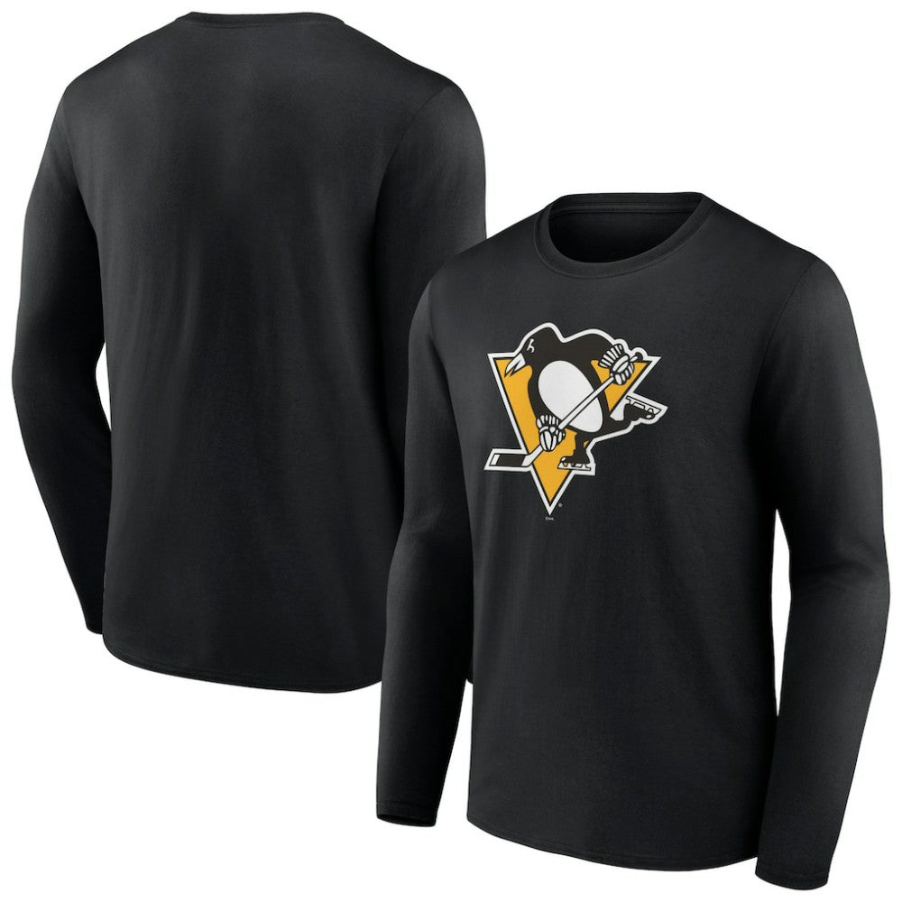 Pittsburgh Penguins Primary Logo Team Long Sleeve T-Shirt Black