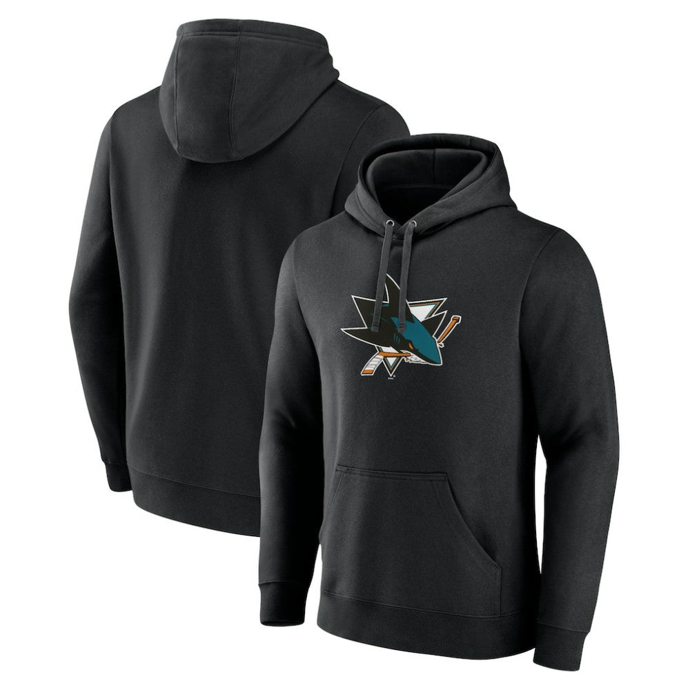 San Jose Sharks - Primary Team Logo Pullover Hoodie Black