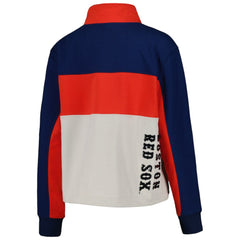 Boston Red Sox The Wild Collective Women's Color Block Half-Zip Jacket discount