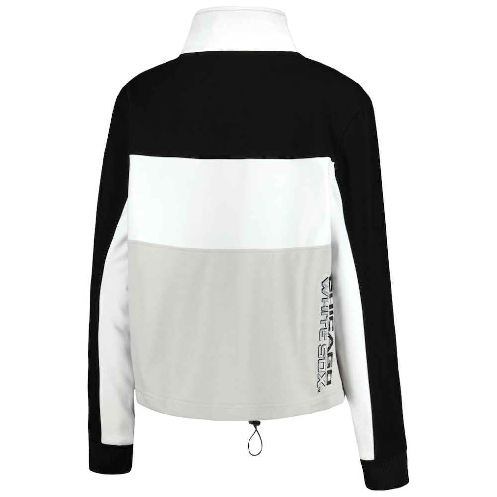 Chicago White Sox The Wild Collective Women's Color Block Half-Zip Jacket Sale