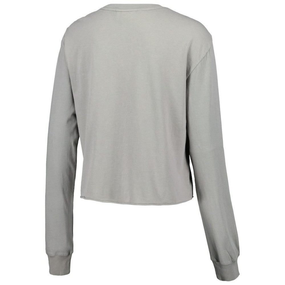 Atlanta Braves The Wild Collective Women's Cropped Long Sleeve T-Shirt On Sale