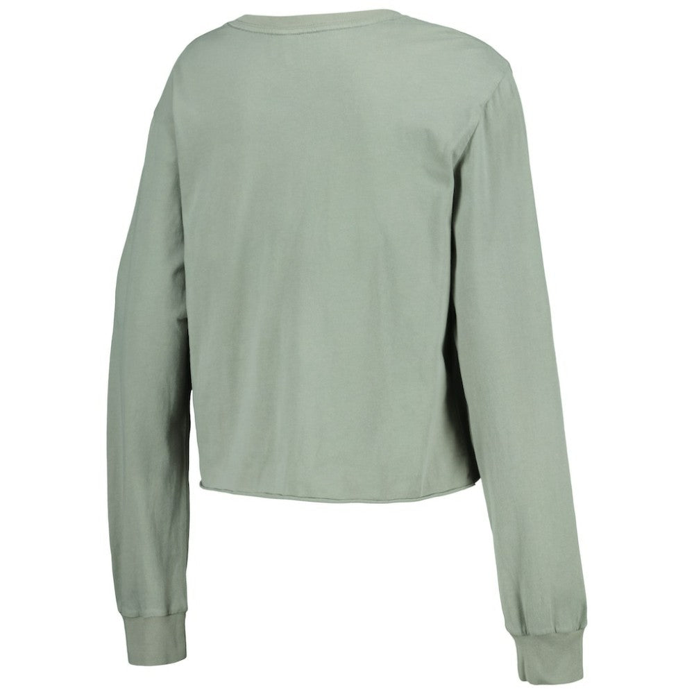 Houston Astros The Wild Collective Women's Cropped Long Sleeve T-Shirt Online