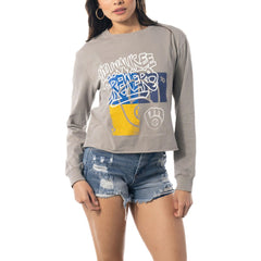 Milwaukee Brewers The Wild Collective Women's Cropped Long Sleeve T-Shirt Online
