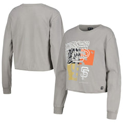 San Francisco Giants The Wild Collective Women's Cropped Long Sleeve T-Shirt Near Me