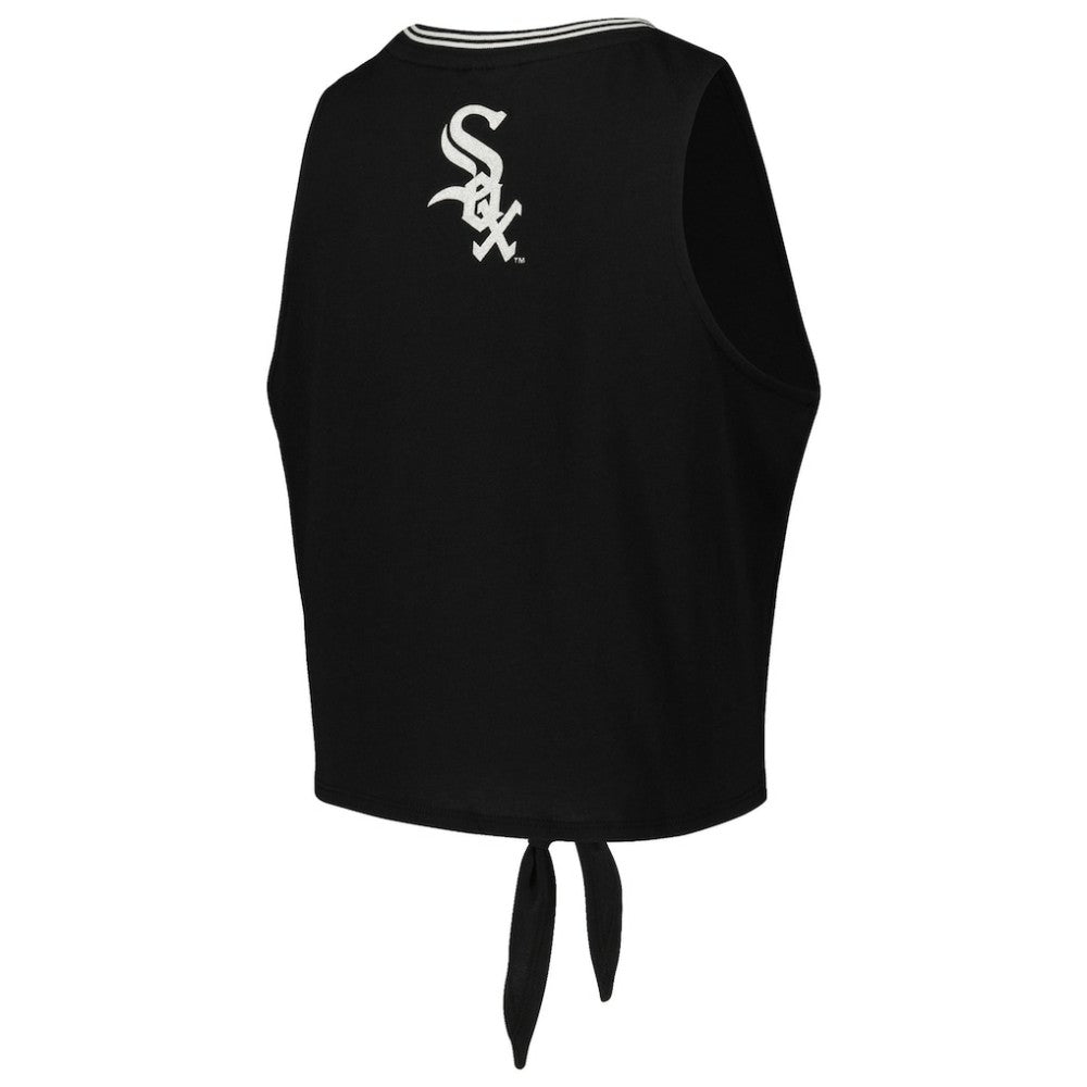 Chicago White Sox The Wild Collective Women's Twisted Tie Front Tank Top for sale